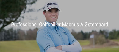 Vi støtter Pro Golfspiller Magnus A Østergaard